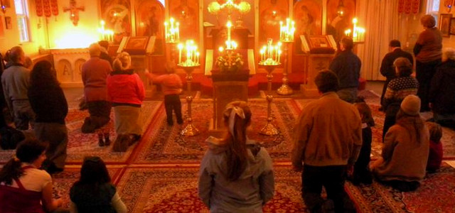 kneeling orthodox