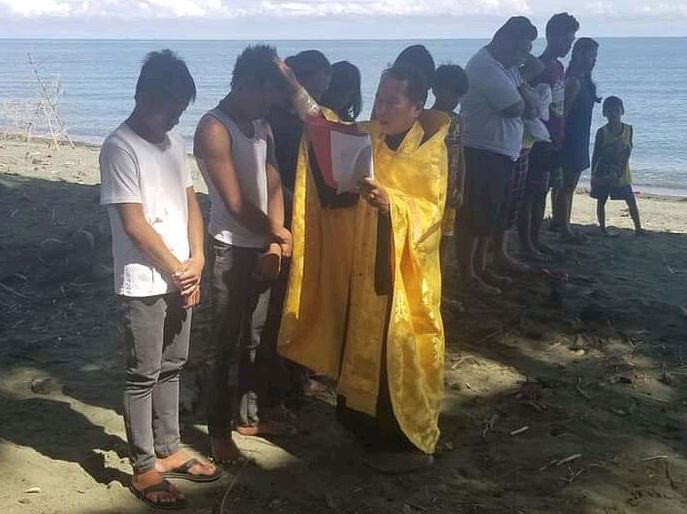 12 Monophysites baptized into holy Orthodoxy in the Philippines